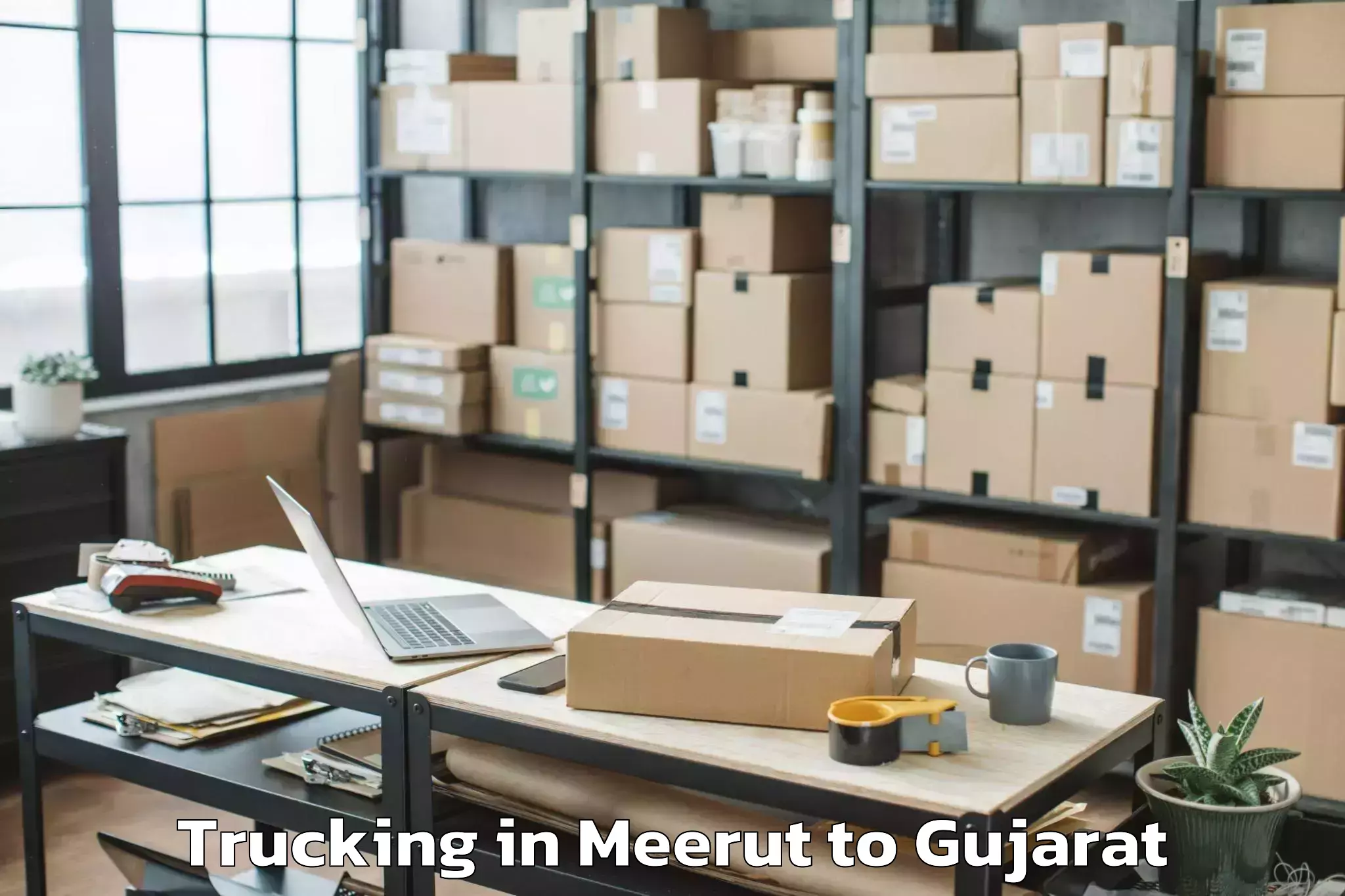 Comprehensive Meerut to Jhalod Trucking